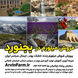فروش میلورم در بجنورد خرید لارو میل ورم